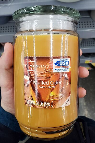 File:Mulled cider scented candle.jpg