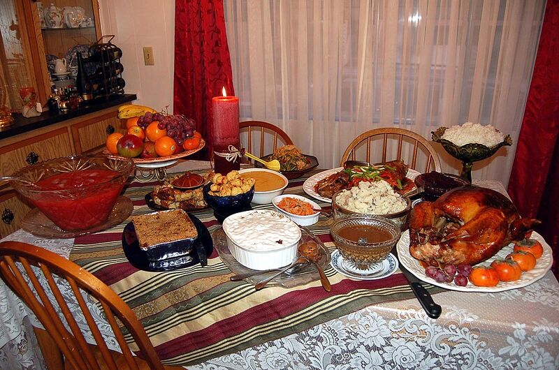 File:Our (Almost Traditional) Thanksgiving Dinner.jpg