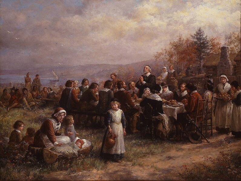 File:Thanksgiving at Plymouth, 1925, Brownscombe.jpg