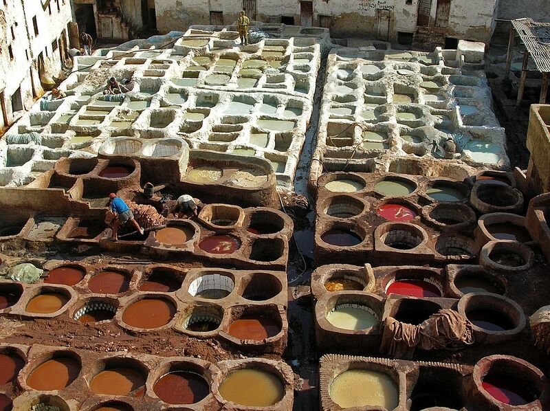 File:Leather tanning, Fes.jpg