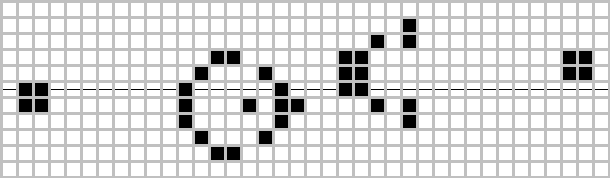 File:Game of life glider gun.svg